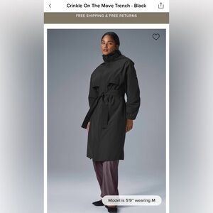 ALO- Crinkle on the Move Trench coat